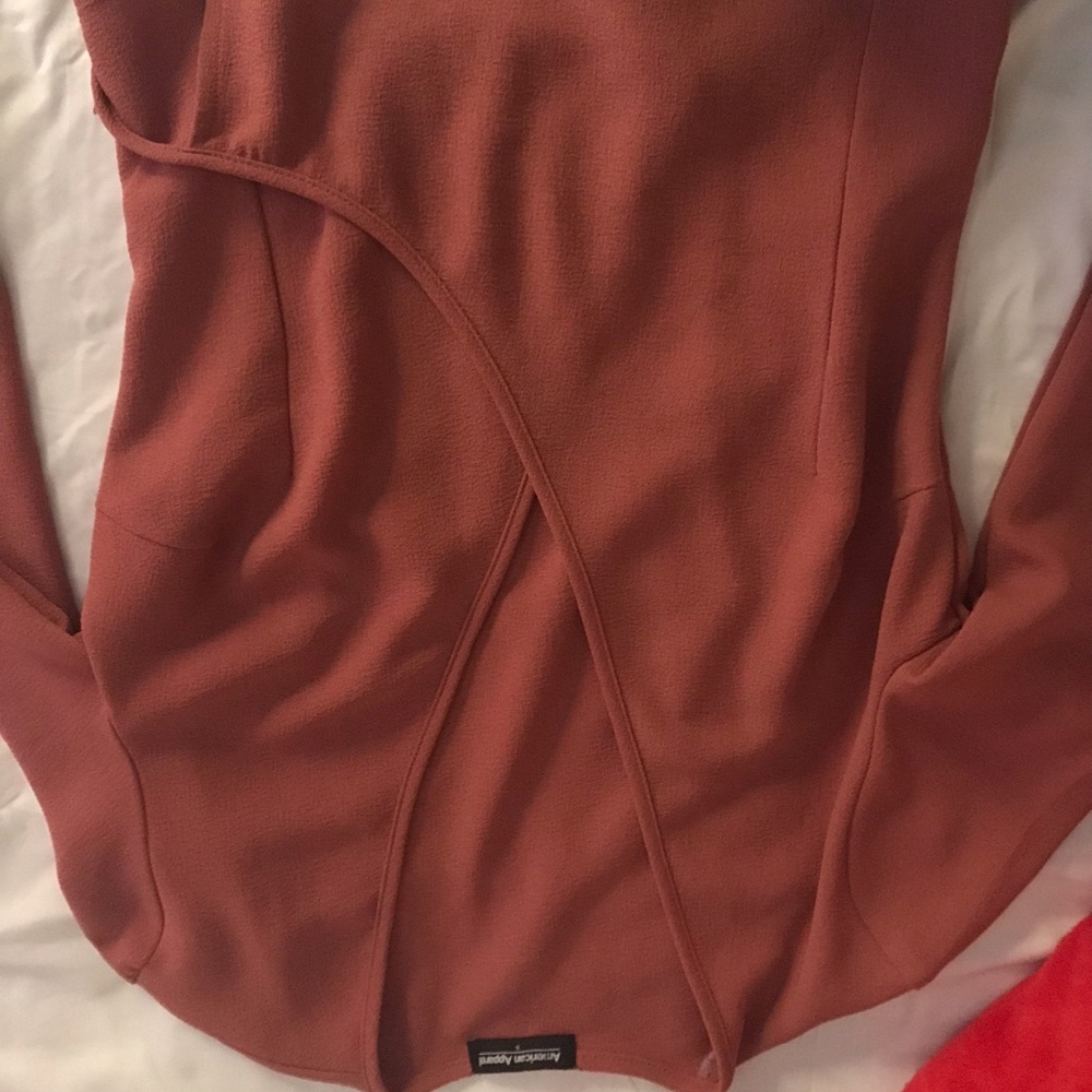 Long sleeve cross over shirt